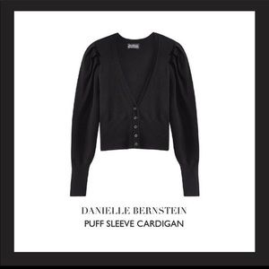 Danielle Bernstein Puff Sleeve Cardigan